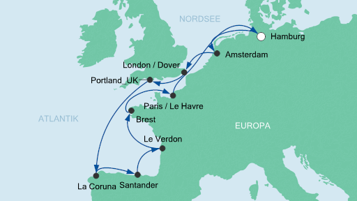 Route Nordeuropa 15