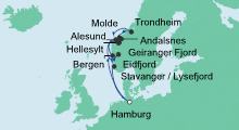 Route: Nordeuropa 3 mit AIDAsol