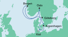Route: Nordeuropa 6 mit AIDAcara
