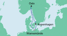 Route: Kurzreise 1 mit AIDAbella