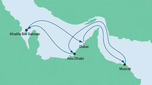 Vereinigte Arabische Emirate, Bahrain, Oman