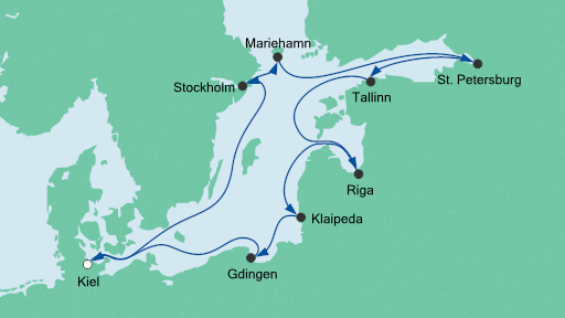 Deutschland, Gotland, Schweden, Russland, Estland, Lettland, Litauen, Polen