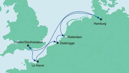 Niederlande, Deutschland, England, Frankreich, Belgien