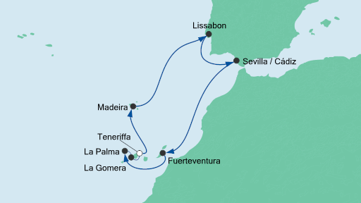 Kanaren, Portugal, Spanien