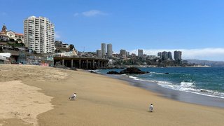 Stadtstrand in Valparaiso Stadtstrand in Valparaiso
