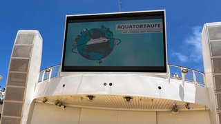 Erste Äquatortaufe auf der Weltreise 2022