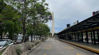 Obelisk auf der Avenida 9 de Julio in Buenos Aires