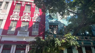 Bunte Häuser in Recife