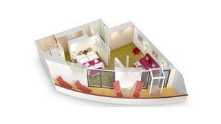 Deluxe Suite SA auf AIDAblu, AIDAsol, AIDAmar und AIDAstella