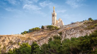 Blick auf Notre Dame de la garde