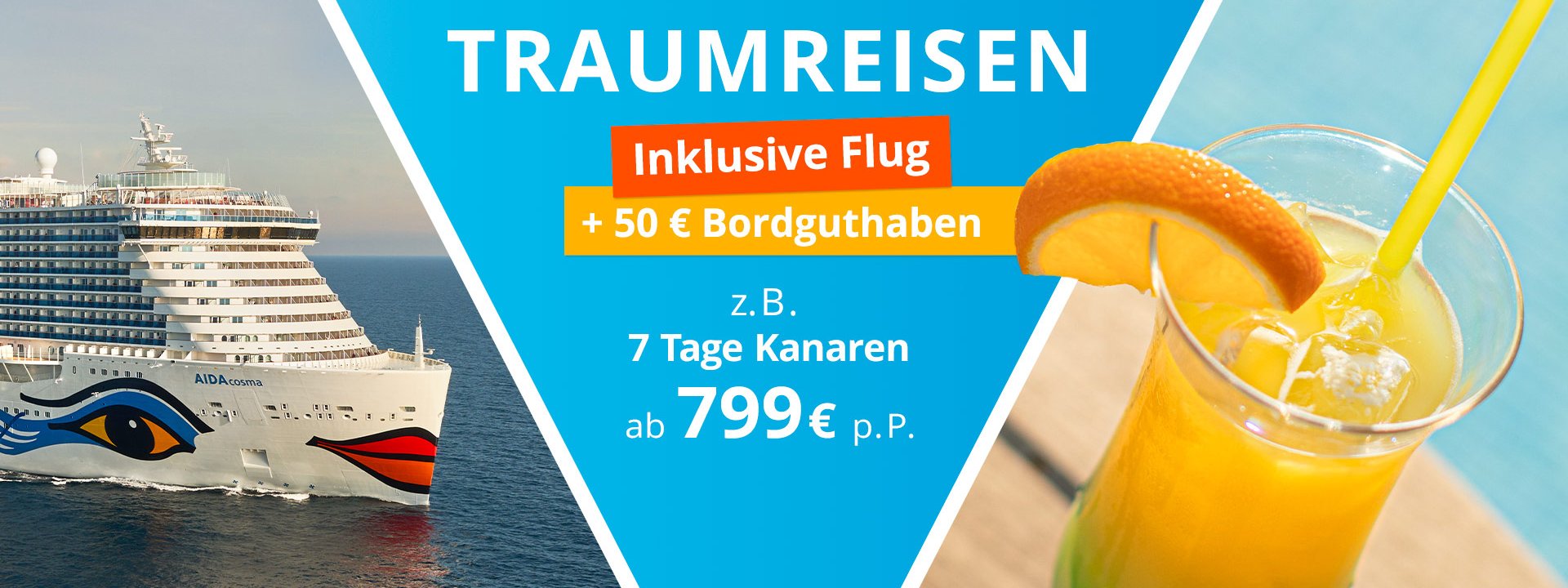 Traumreise inkl. Flug & 50€ Bordguthaben