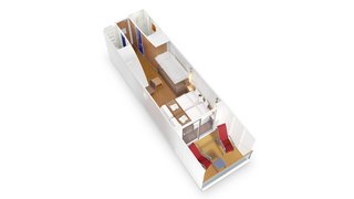 Verandakabine Komfort auf AIDAprima und AIDAperla