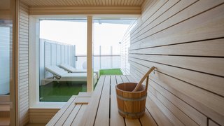 Sauna mit himmlischer Aussicht
