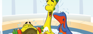 Itzi im Pool