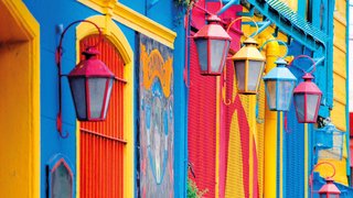 Bunte Hausfassaden in Buenos Aires Bunte Hausfassaden in Buenos Aires