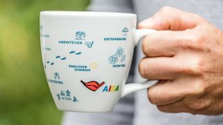 Tasse mit Urlaubsmotiv