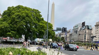 Obelisk auf der Avenida 9 de Julio in Buenos Aires