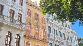Bunte Häuser in Recife