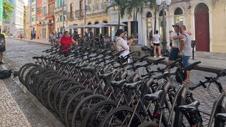 Kleine Verschnaufpause auch für die AIDA Fahrräder