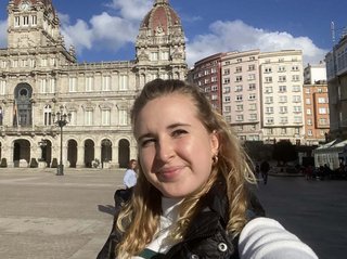 Weltreisereporterin Sarah in A Coruña Weltreisereporterin Sarah in A Coruña