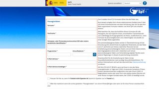 Passagierdaten ausfüllen