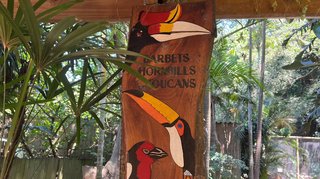 Vor dem Toucan-Gehege Vor dem Toucan-Gehege