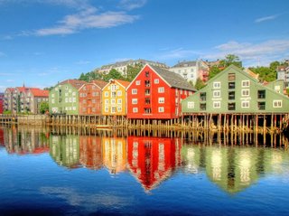 Mit dem Kajak durch Trondheim