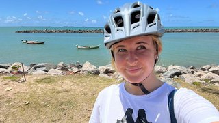 Weltreisereporterin Sarah nimmt es sportlich