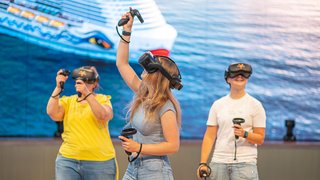 Virtual Reality an Bord von AIDAcosma